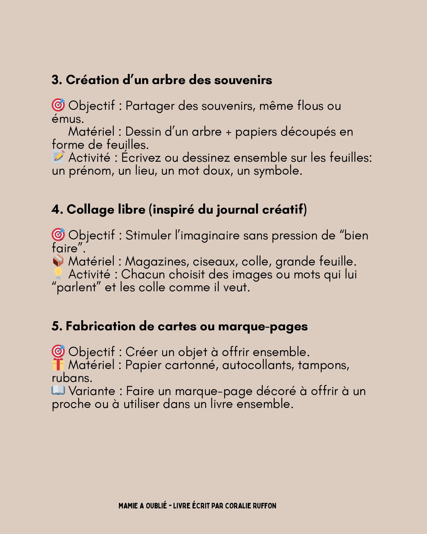 Cahier d'activités d'Art Thérapie intergénérationnelles