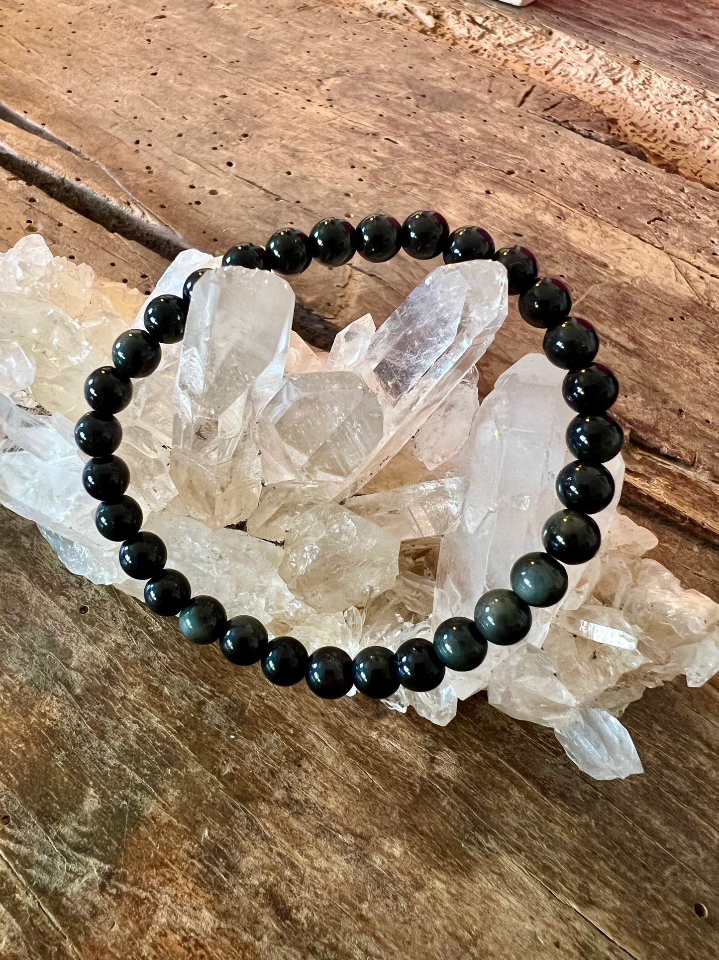 Bracelet Obsidienne Oeil Céleste - La Pierre des énergies positives