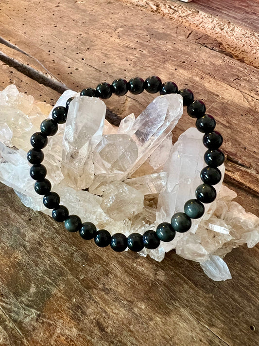Bracelet Obsidienne Oeil Céleste - La Pierre des énergies positives